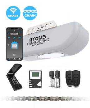 ¾ HPf Atoms Chain Garage Door Opener with Wi-Fi Connectivity, Model: ATR-1723CKW